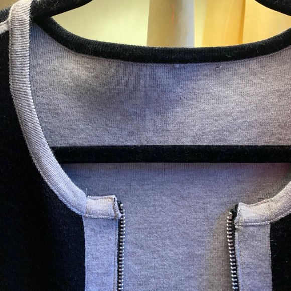 Réversible Jersey sweater 3/4, Black&Grey, Size M/L, Branded. - Picture 12 of 13